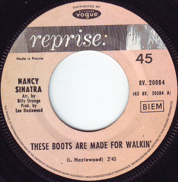 Nancy Sinatra These Boots Are Made For Walkin Vinyl Discogs