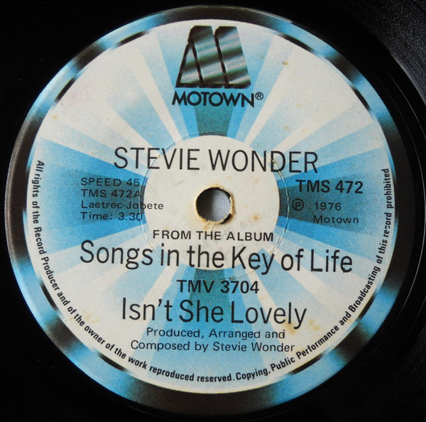 Stevie Wonder Isn T She Lovely Vinyl Discogs