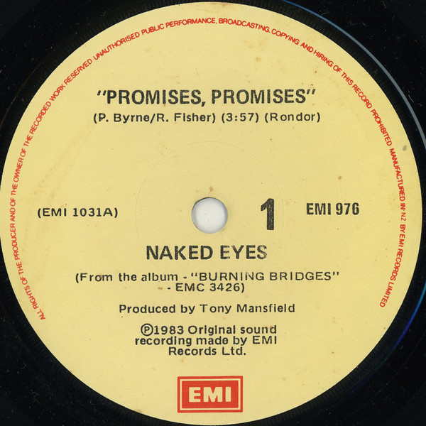 Naked Eyes Promises Promises 1983 Vinyl Discogs