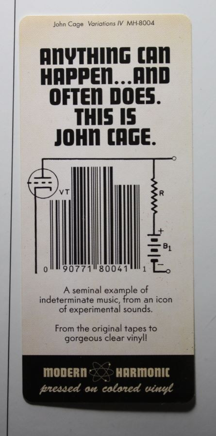 télécharger l'album John Cage With David Tudor - Variations IV