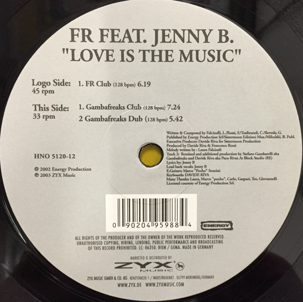 FR – Love Is The Music (Remix 2006) (2006, Vinyl) - Discogs