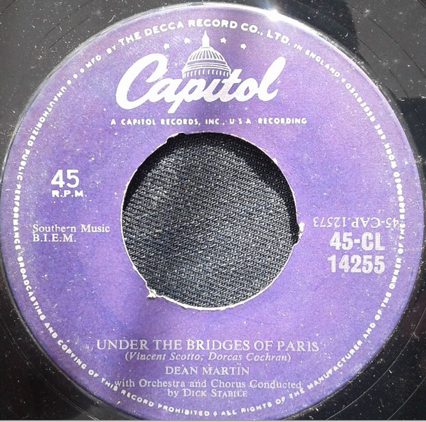 descargar álbum Dean Martin - Under The Bridges Of ParisWhat Could Be More Beautiful