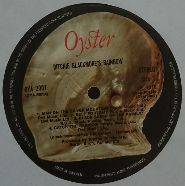 Rainbow – Ritchie Blackmore's Rainbow (1975, Vinyl) - Discogs