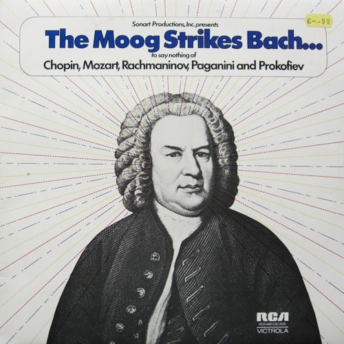 Обложка конверта виниловой пластинки Hans Wurman - The Moog Strikes Bach...