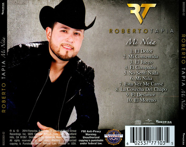 descargar álbum Roberto Tapia - Mi Niña