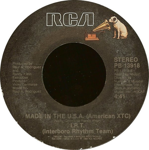 I.R.T. Interboro Rhythm Team Made In The U.S.A. American XTC