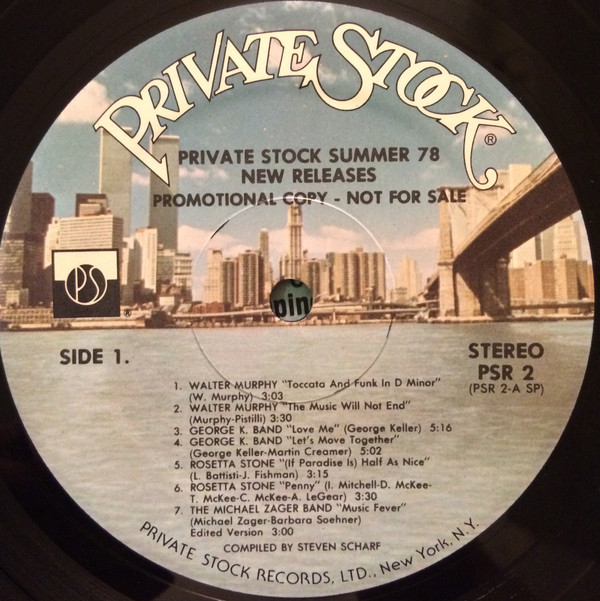 Album herunterladen Various - Private Stock Summer 78 New Releases