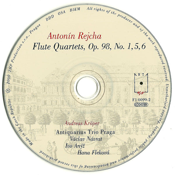 lataa albumi Antonín Rejcha Andreas Kröper, Antiquarius Trio Praga - Flute Quartets Op 98 No 1 5 6