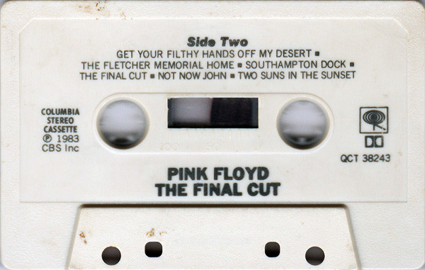 1983 Pink Floyd-the Final Cut Cassette, 1C 264-65 042, European Release -   Hong Kong