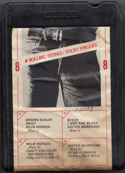 The Rolling Stones – Sticky Fingers (1971, Black Shell, 8-Track 