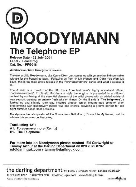 ムーディーマン / Moodymann / The Telephone EP