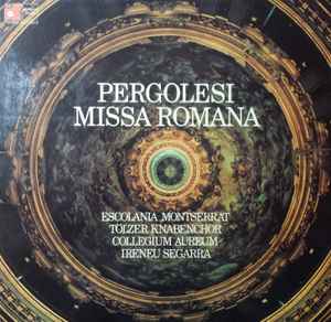 Обложка альбома Pergolesi Missa Romana от Escolania & Capella De Música Montserrat