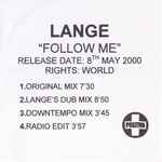Cover of Follow Me, 2000-05-08, CDr