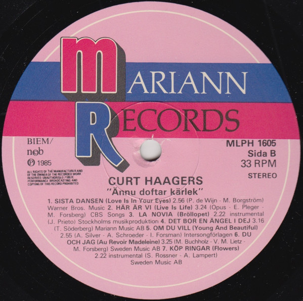 ladda ner album Curt Haagers - Ännu Doftar Kärlek