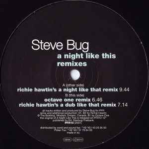 A Night Like This (Remixes) - Steve Bug