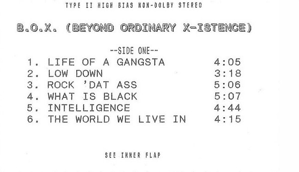 B.O.X. – Beyond Ordinary X-Istence (1991, CD) - Discogs