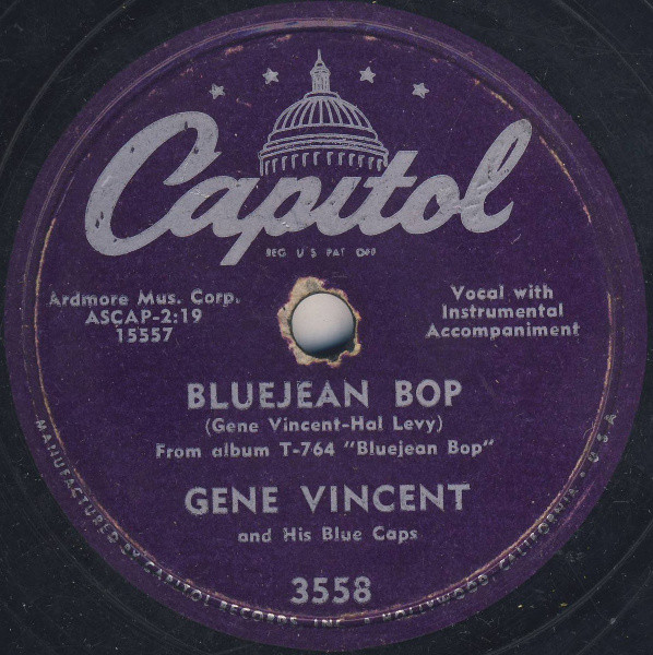 Gene Vincent & His Blue Caps – Bluejean Bop / Who Slapped John (1956 ...