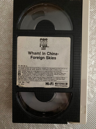 Wham! – Wham! In China Foreign Skies (1986, Betamax) - Discogs