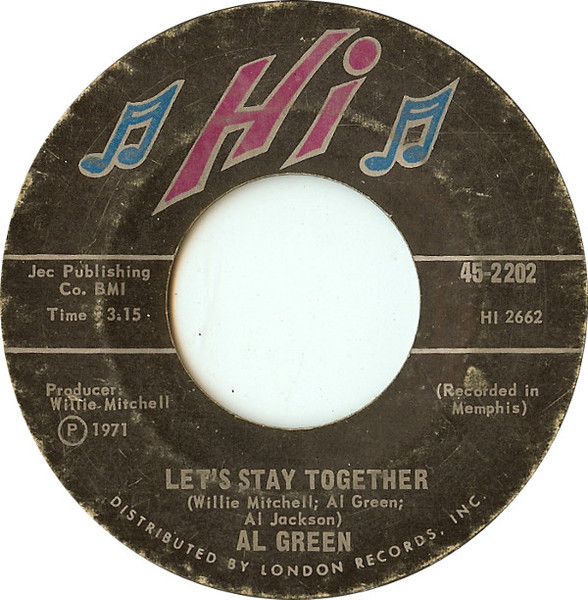 Al Green - Let's Stay Together / Tomorrow's Dream | Releases