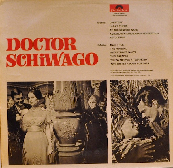 last ned album Maurice Jarre - Doctor Schiwago Original Filmmusik