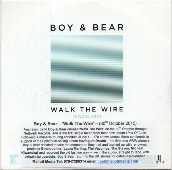 ladda ner album Boy & Bear - Walk The Wire