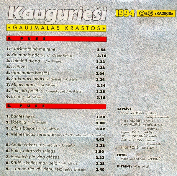 ladda ner album Kaugurieši - Gaujmalas Krastos