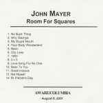 Cover of Room For Squares, 2001, CDr