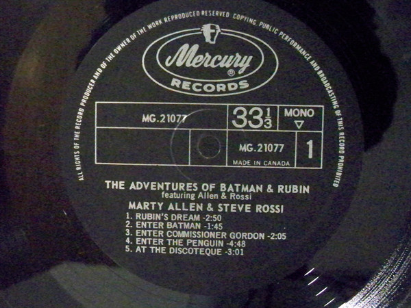 last ned album Download Marty Allen - The Adventures Of Batman And Rubin album