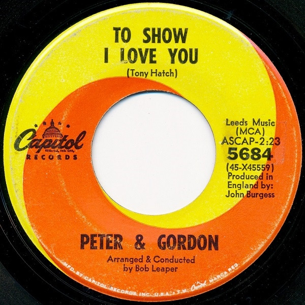 ladda ner album Peter & Gordon - To Show I Love You Start Trying Someone Else