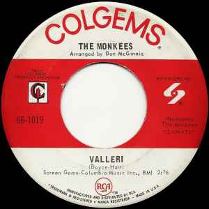 The Monkees - Valleri album cover