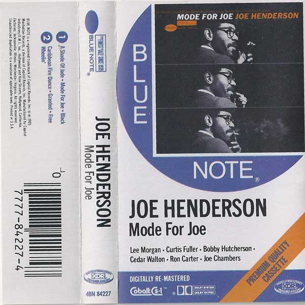 Joe Henderson – Mode For Joe (1985, XDR, Cassette) - Discogs