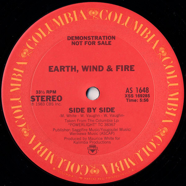 Earth, Wind & Fire – Side By Side (1983, Vinyl) - Discogs