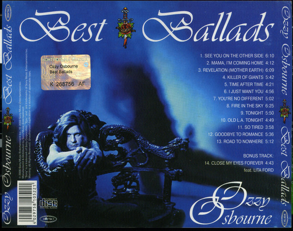 télécharger l'album Ozzy Osbourne - Best Ballads