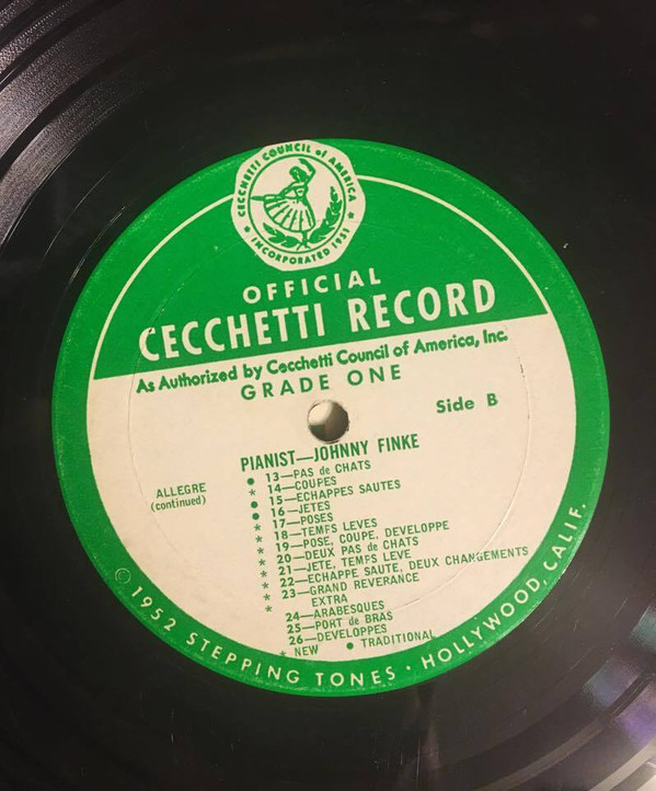last ned album Johnny Finke - Grade One Cecchetti Ballet Record