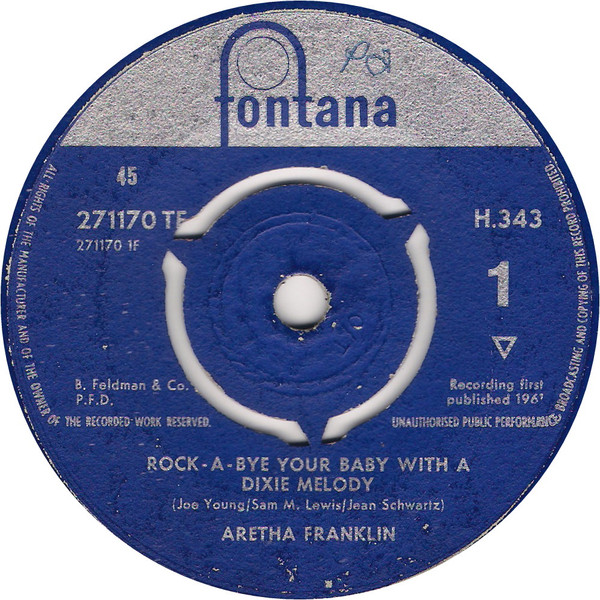 last ned album Aretha Franklin - Rock A Bye Your Baby With A Dixie Melody