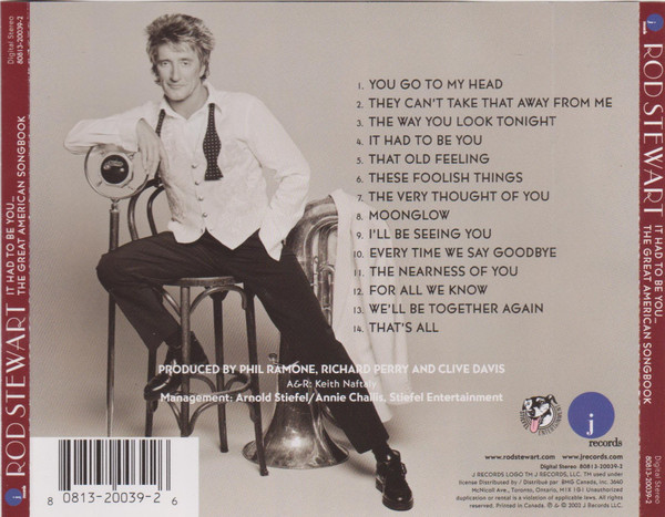 Rod Stewart - It Had To Be You... The Great American Songbook | J Records (80813-20039-2) - 2