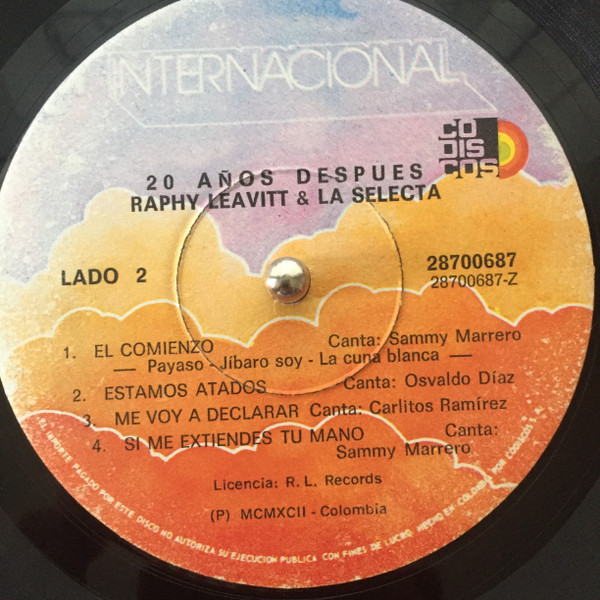 lataa albumi Raphy Leavitt & La Selecta - 20 Años Despues