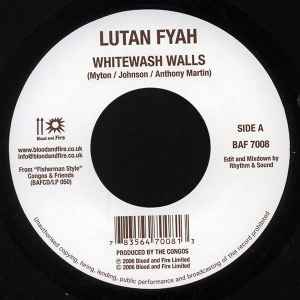 Lutan Fyah - Whitewash Walls / Make Poverty History album cover