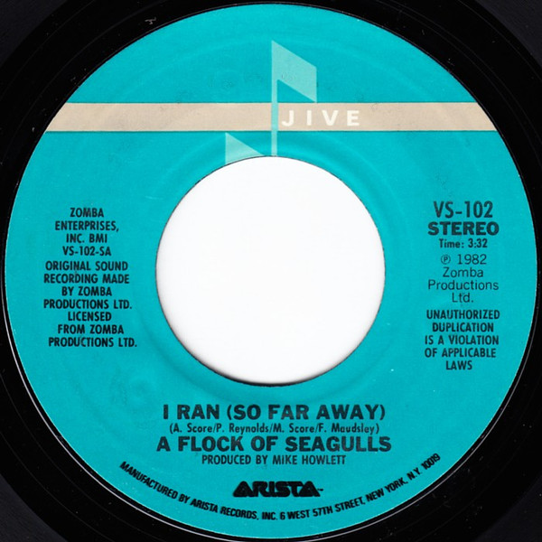 A Flock Of Seagulls – I Ran (So Far Away) (1982, Pitman pressing