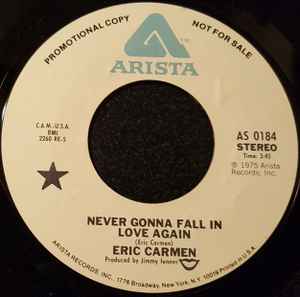 Eric Carmen - Never Gonna Fall In Love Again  album cover