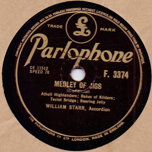 lataa albumi William Starr - Medley Of Jigs Medley Of Hornpipes