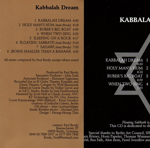last ned album Paul Brody's Sadawi - Kabbalah Dream