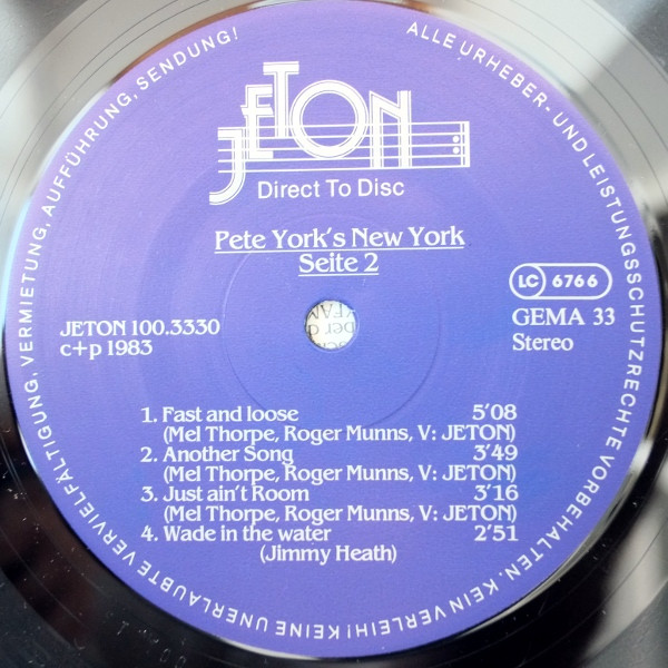 descargar álbum Pete York's New York - Pete Yorks New York