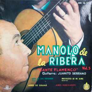 Manolo De La Ribera - "Cante Flamenco" Vol.3 album cover