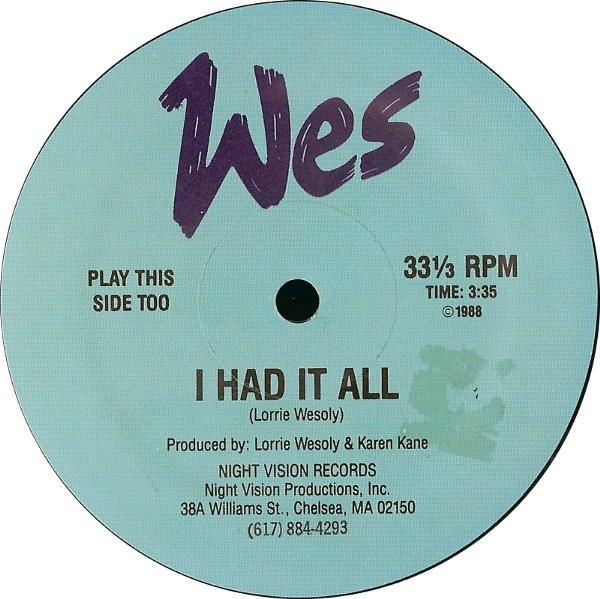 last ned album Wes - I Need To Believe I Had It All