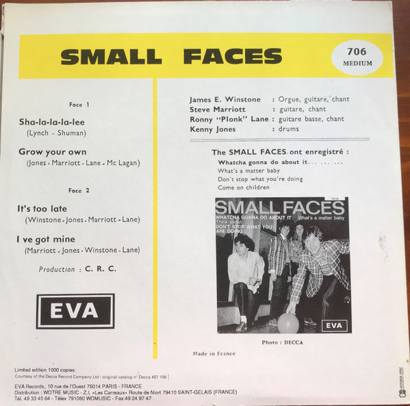 ladda ner album Small Faces - Sha La La La Lee