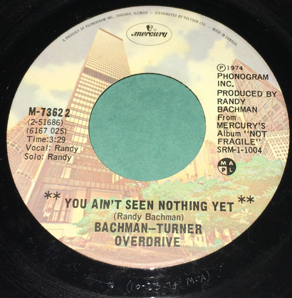 Bachmann-Turner Overdrive – You Ain't Seen Nothin' Yet (1974