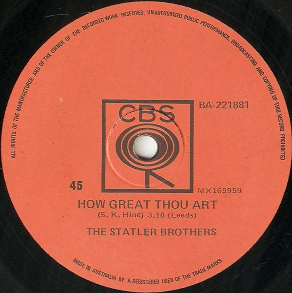 baixar álbum The Statler Brothers - How Great Thou Art Oh Happy Day