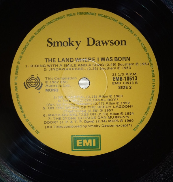 Album herunterladen Smoky Dawson - The Land Where I Was Born