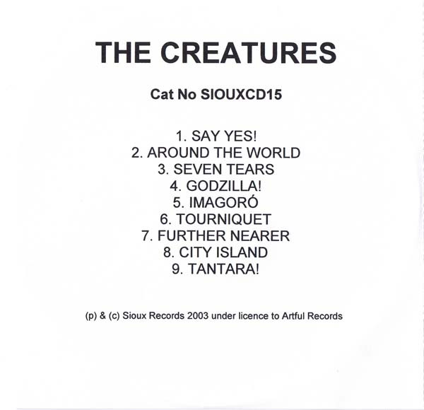 The Creatures – Hái! (2003, CDr) - Discogs